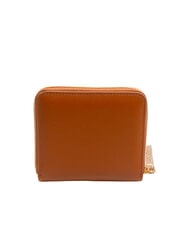 BORBONESE BIRDIE Kleine Lederbrieftasche mit Rundum-Reißverschluss braun - Brieftaschen Damen - 3