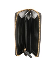 BORBONESE BIRDIE Große Lederbrieftasche mit Rundum-Reißverschluss - Brieftaschen Damen