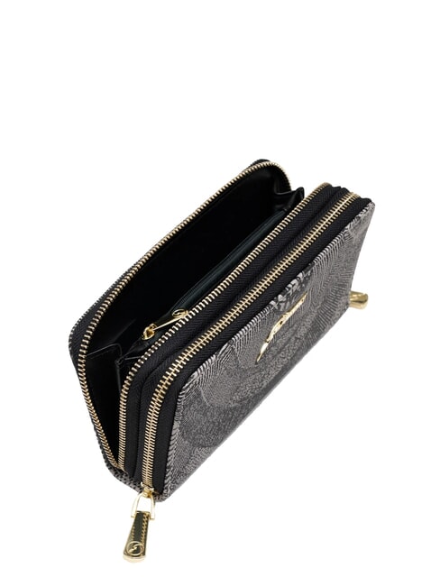 PLANETARIUM Große Geldbörse mit Doppelreißverschluss monochrom hellgrau/schwarz - Brieftaschen Damen
