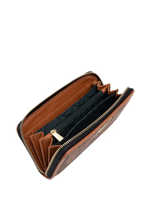 PLANETARIUM Großes Portemonnaie mit Rundum-Reißverschluss einfarbig hellbraun - Brieftaschen Damen