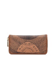 GATTINONI PLANETARIUM Großes Portemonnaie mit Rundum-Reißverschluss einfarbig hellbraun - Brieftaschen Damen - 3