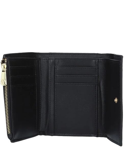 PLANETARIUM Kleine Geldbörse mit Überschlag monochrom hellgrau/schwarz - Brieftaschen Damen