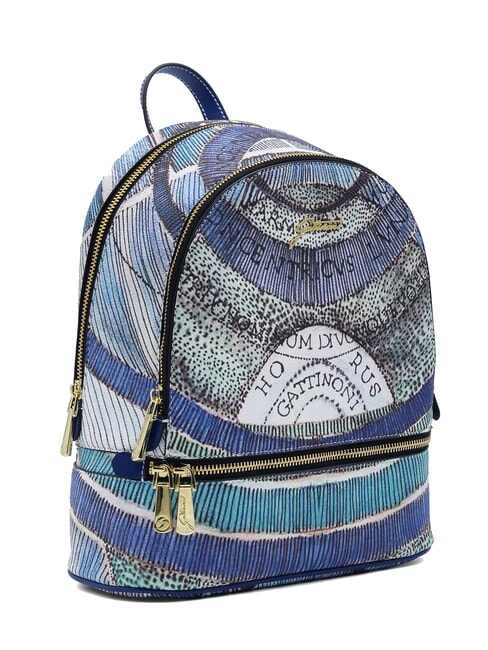 PLANETARIUM Mittelgroßer Rucksack Aquamarin/Marineblau - Damentaschen