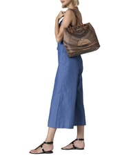 GATTINONI PLANETARIUM Mittelgroße Einkaufstasche einfarbig hellbraun - Damentaschen - 5