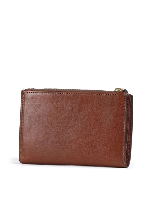 STORY DONNA Ledergeldbörse mit Münzfach BRAUN - Brieftaschen Damen
