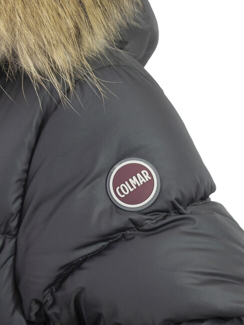 E-CONCRETE KIDS Daunenjacke mit Kapuze vulkanschwarz - Kinder Jacken