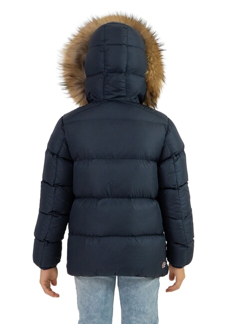 E-CONCRETE Daunenjacke mit Kapuze marineblau - Kinder Jacken