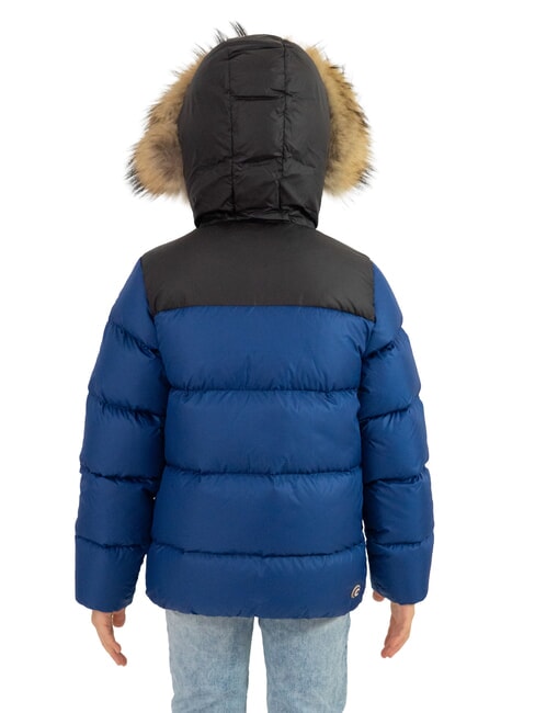 E-CONCRETE KIDS Daunenjacke mit Kapuze Kapit&auml;n Schwarz Schwarz - Kinder Jacken