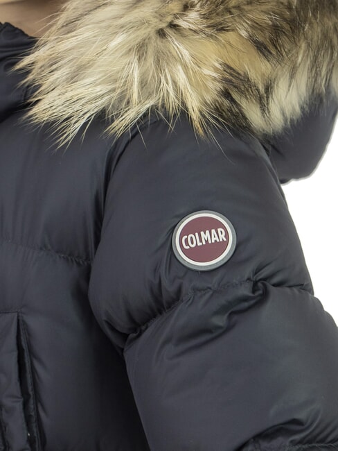 E-CONCRETE Daunenjacke mit Kapuze schwarzer Vulkan - Kinder Jacken