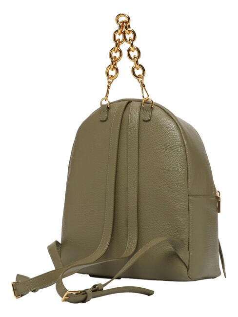 FENIX Mittelgroßer Lederrucksack Lorbeergrün - Damentaschen