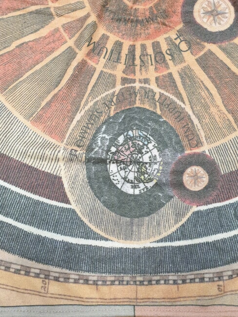 PLANETARIUM Schal aus Wollmischung bedruckter Klassiker - Schals