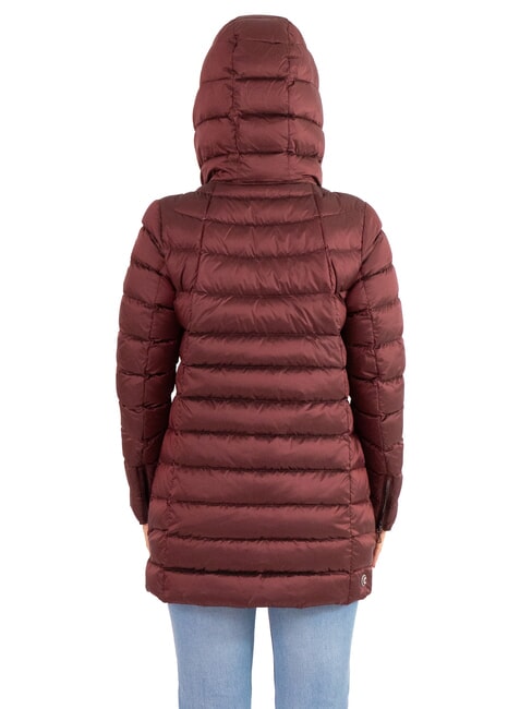 DELUXE Mittellange Daunenjacke mit Kapuze dunkelbr&uuml;nett-dunkel - Daunenjacken f&uuml;r Damen