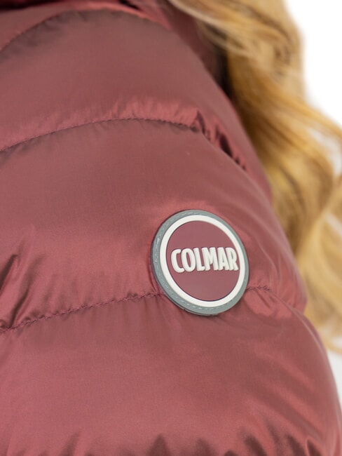 DELUXE Mittellange Daunenjacke mit Kapuze dunkelbr&uuml;nett-dunkel - Daunenjacken f&uuml;r Damen