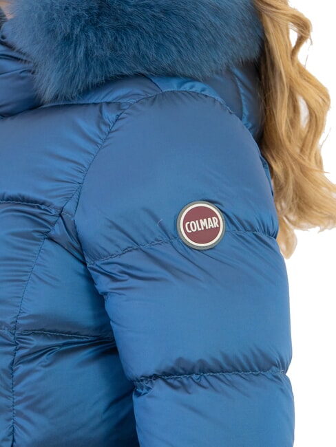 DELUXE Lange wattierte Daunenjacke mit Kapuze darkoxford-darkste - Daunenjacken f&uuml;r Damen