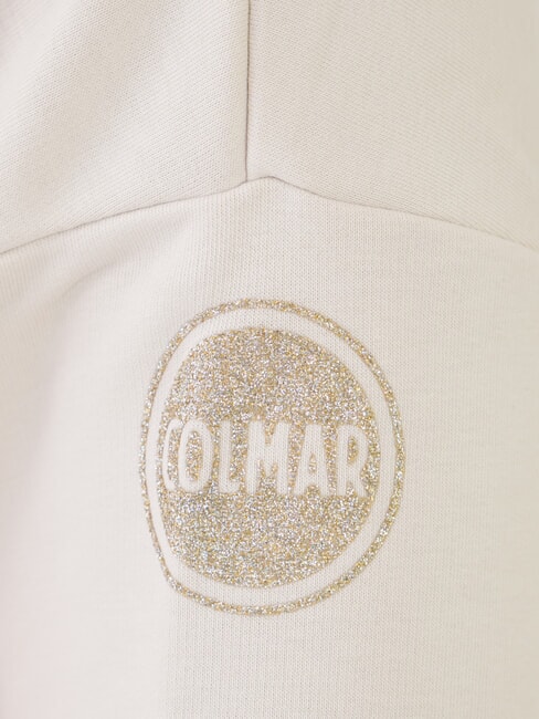 CONNECTIVE Sweatshirt mit Cut-out auf der Rückseite und Glitzerdetails Porzellan - Sweatshirts Damen