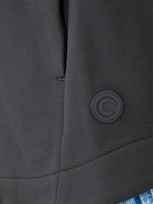 COMMUTER Damen-Sweatshirt mit Stehkragen und Reißverschluss Schwarz - Sweatshirts Damen