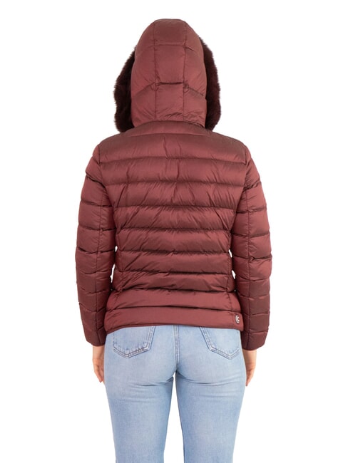 DELUXE Daunenjacke mit Fellkapuze dunkelbrünett-dunkel - Daunenjacken für Damen