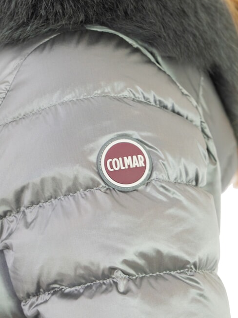 FRIENDLY Mittellange Daunenjacke mit Kapuze dunkler Stahl-dunkler Stahl - Daunenjacken für Damen