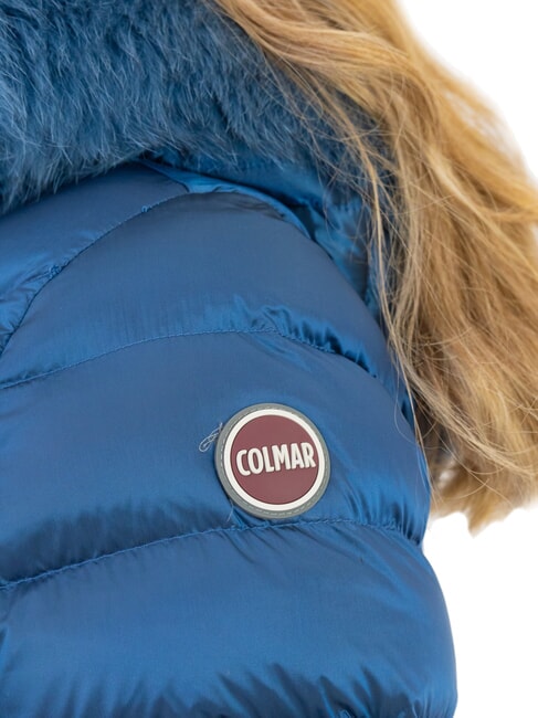 DELUXE Damen Daunenjacke mit Fellkapuze darkoxford-darkste - Daunenjacken für Damen