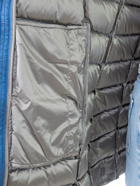 DELUXE Damen Daunenjacke mit Fellkapuze darkoxford-darkste - Daunenjacken für Damen