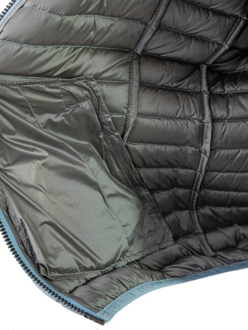 DELUXE Mittelschwere, wattierte Jacke mit Kapuze Polar-Dunkelstahl - Daunenjacken f&uuml;r Damen