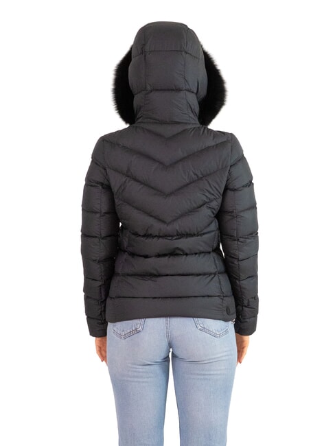 CAPTION Damen Daunenjacke mit Kapuze Schwarz - Daunenjacken für Damen