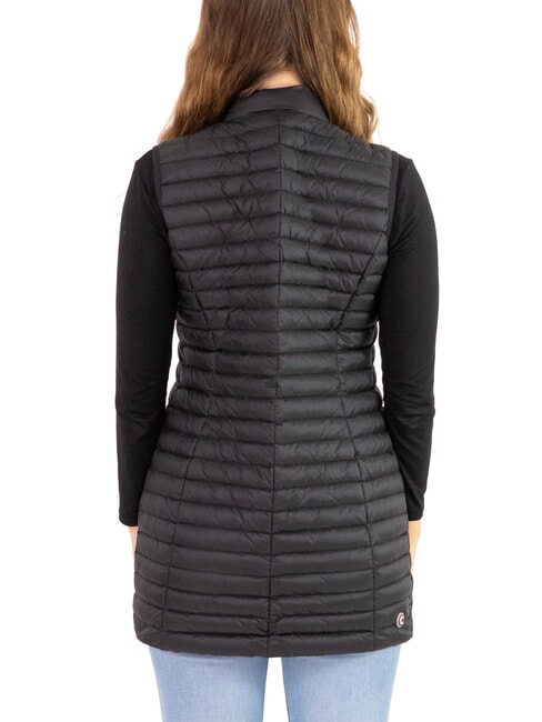 PUNKY Lange, leichte, ärmellose Weste Schwarz - Damenweste