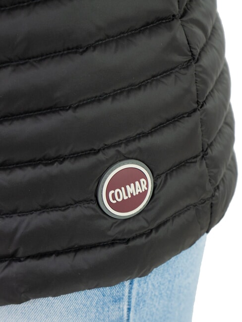 PUNKY Lange, leichte, ärmellose Weste Schwarz - Damenweste