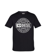 DIESEL T-JUST Baumwoll-T-Shirt Schwarz - Herren-T-Shirts - 3