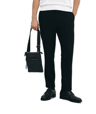 CERRUTI MADDOX Flache Ledertasche mit mehreren Taschen Schwarz - Umhängetaschen Herren - 5