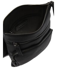 CERRUTI MADDOX Flache Ledertasche mit mehreren Taschen Schwarz - Umhängetaschen Herren - 6
