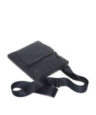 CERRUTI MADDOX Flache Ledertasche mit mehreren Taschen Blau - Umhängetaschen Herren - 6