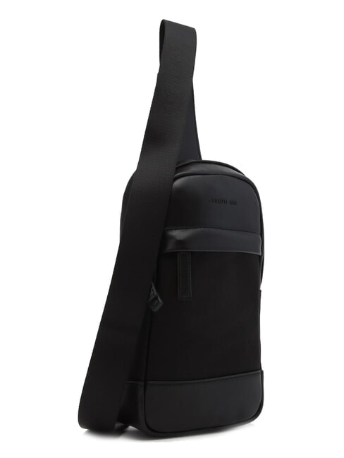 BRAD Tasche aus Leder und Nylon Schwarz - Umhängetaschen Herren