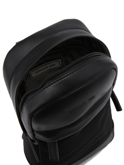 BRAD Tasche aus Leder und Nylon Schwarz - Umhängetaschen Herren