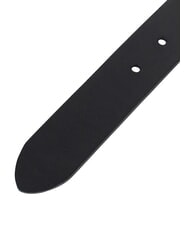 CERRUTI LOGO EMBOSSED Kürzbarer Ledergürtel Schwarz - Gürtel - 3