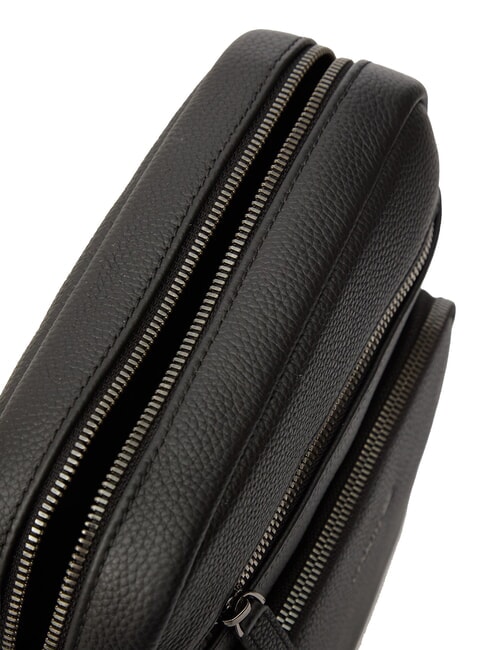 MADDOX Ledertasche mit mehreren Taschen Schwarz - Umhängetaschen Herren