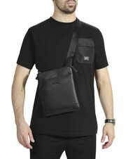 CERRUTI JAKE Flache Ledertasche Schwarz - Umhängetaschen Herren - 4