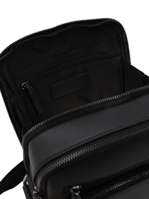 RORY Tasche mit mehreren Taschen aus glattem Leder Schwarz - Umhängetaschen Herren