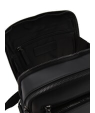 CERRUTI RORY Tasche mit mehreren Taschen aus glattem Leder Schwarz - Umhängetaschen Herren - 5