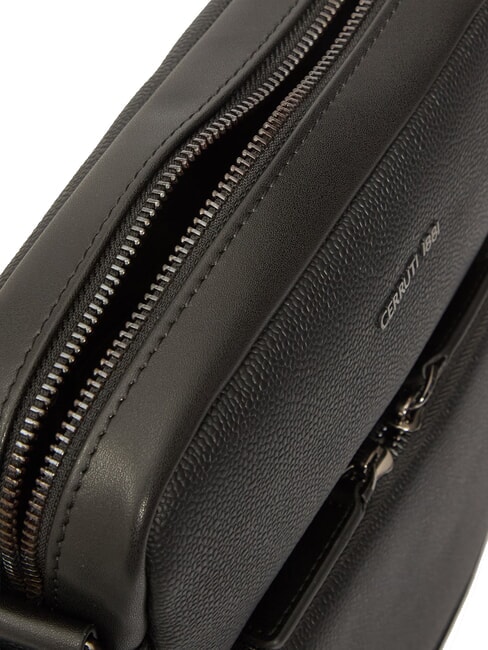 JEREMY Ledertasche mit Tasche Schwarz - Umhängetaschen Herren