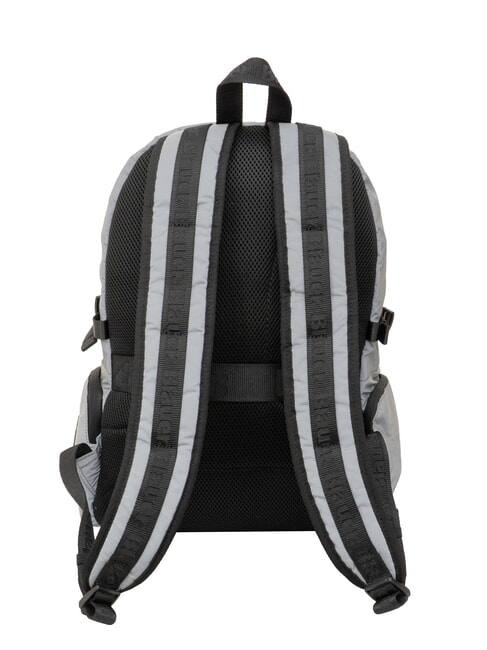 SPLASH Rucksack mit glänzendem Logo, 15,6-Zoll-Laptopfach Silber - PC-Rucksäcke