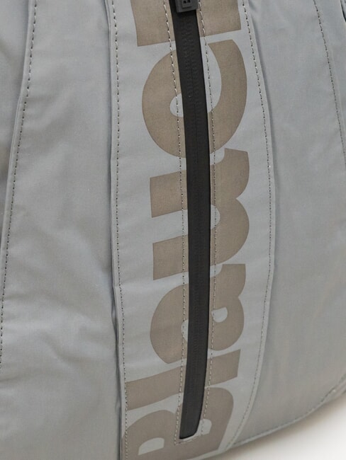 SPLASH Rucksack mit glänzendem Logo, 15,6-Zoll-Laptopfach Silber - PC-Rucksäcke