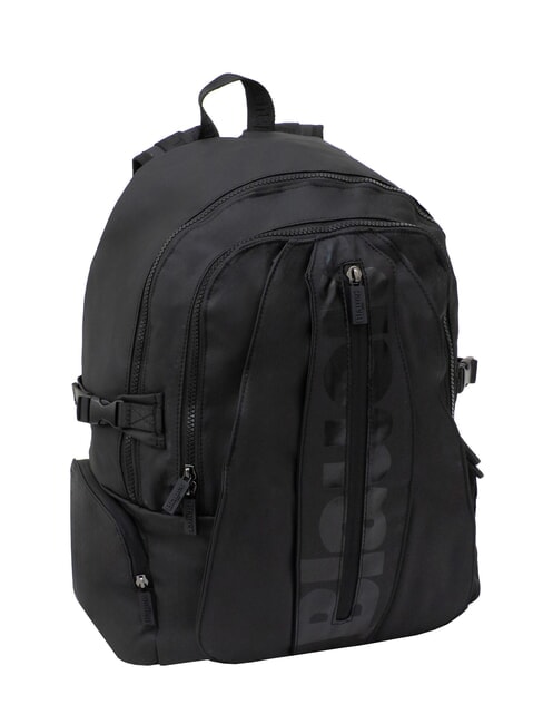 SPLASH Rucksack mit gl&auml;nzendem Logo, 15,6-Zoll-Laptopfach SCHWARZ - PC-Rucks&auml;cke