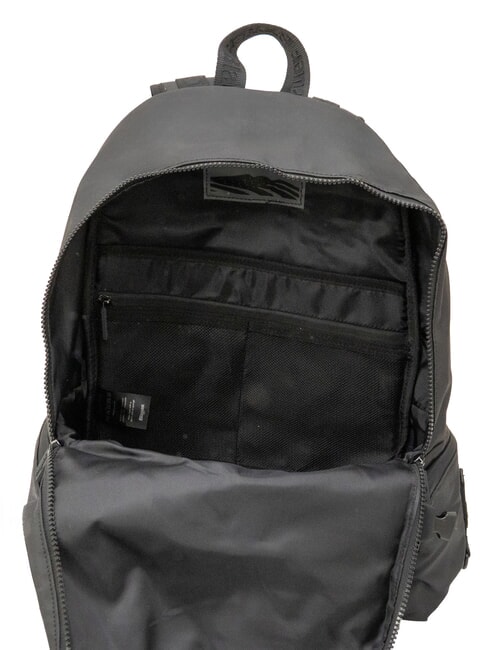 SPLASH Rucksack mit gl&auml;nzendem Logo, 15,6-Zoll-Laptopfach SCHWARZ - PC-Rucks&auml;cke