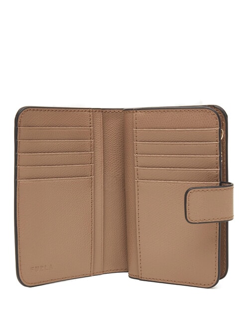 CAMELIA Geldbörse aus Leder für Damen grau - Brieftaschen Damen