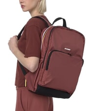 KWAY GIZY Nylonrucksack f&uuml;r 15-Zoll-Laptop roter Syrah - PC-Rucks&auml;cke - 4