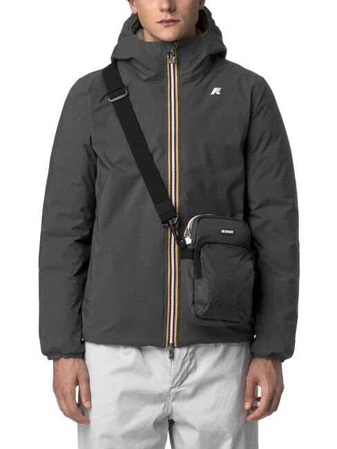 ERLOY Nylontasche mit Tasche grauer Schatten dk - Umhängetaschen Herren