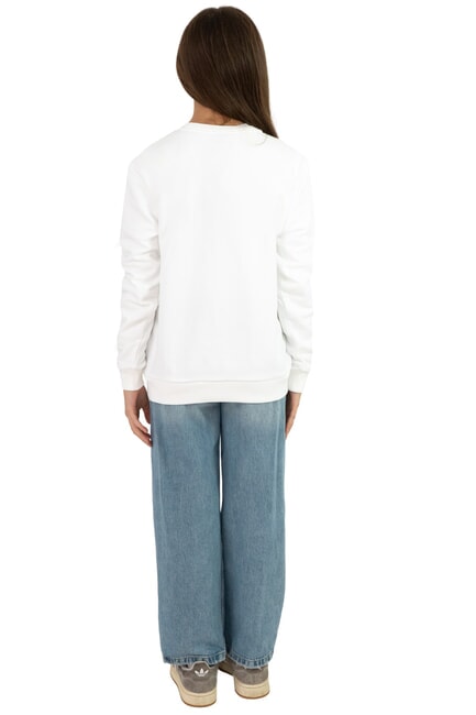 CONNECTIVE Sweatshirt mit Rundhalsausschnitt Wei&szlig; - Sweatshirts Kinder