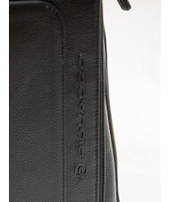 PIQUADRO X1 15,6-Zoll-Laptop-Rucksack aus Leder Schwarz - PC-Rucksäcke - 3