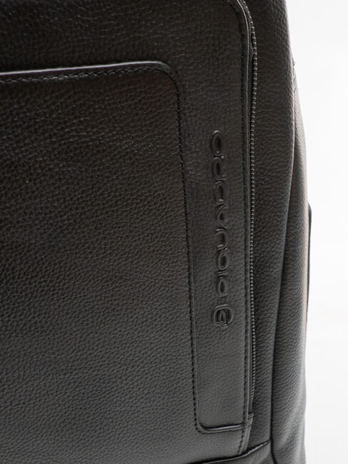 X1 13 "Laptop-Rucksack aus Leder Schwarz - PC-Rucksäcke